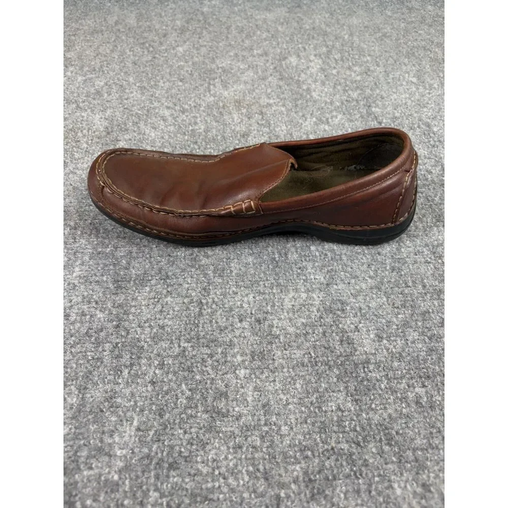 Rockport Shoes Mens 11.5M Brown Leather Driving Loafers Moccasins Preppy Classic